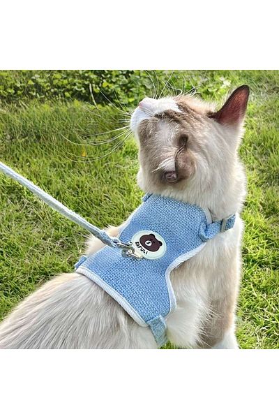 FloriaShopping New Cute Anti-Escape Cat Walking Body Collars