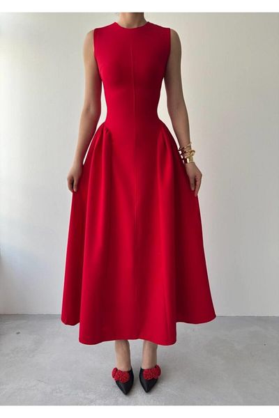 Deridün Yıldız Shoes Kiyen Midi Dress
