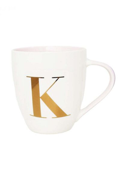 Miniso Ceramic Mug with Letter K - 500 ml