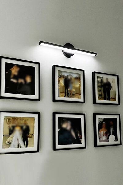 Bytwo Pilli Aplik - Led Işık - Çerçeve Aplik - Dekoratif Işık - Yapışkanlı Duvar Işığı - Beyaz Işık