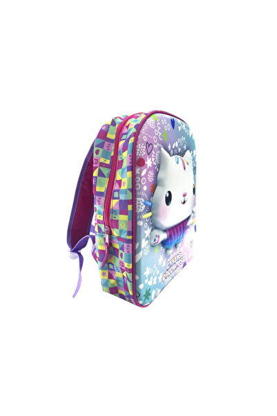 Gabby's Dollhouse Раница за детска градина, 3D, 32x26x10 см, регулируеми и по...