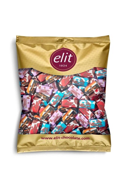 Elit Çikolata Dikdörtgen Baton Bayramlık Çikolata 4'lü Mix 1kg Glutensiz