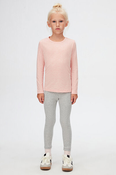 LOVETTI Κορίτσι - Σκούρο ροζ μελανζ, Lycra μακρυμάνικο εποχιακό μπλουζάκι