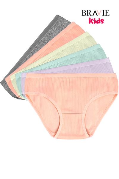 Bravie Cotton Girl's Ribbed Panties