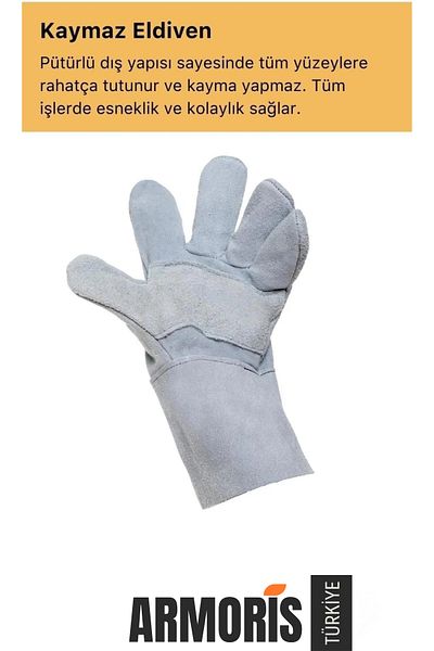Armoris New Generation Fireproof Heat Resistant Gloves Waterproof Multi-Purpose Leather Gloves for Welding Fire