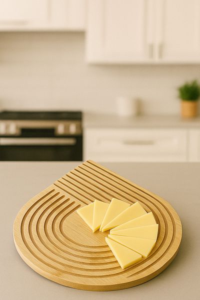 DolphFin Wooden Drop Presentation Tray Natural Presentation and Serving Tray for Multi-Purpose Use