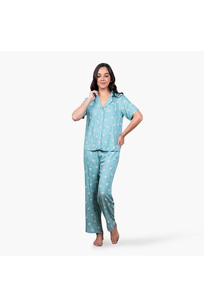Aadaraya Floral Print Pyjama Set
