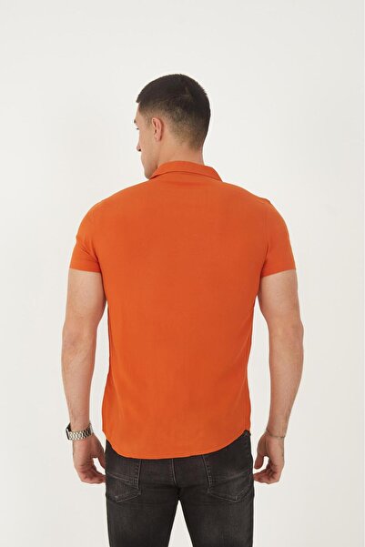 MFZ Giyim Plain Patterned Viscose Shirt-02