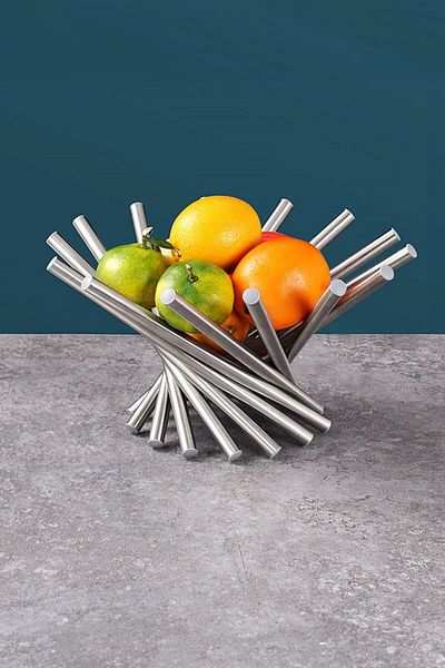 Chavin Complete Steel Table Top Stylish Presentation Folding Fruit Plate Bowl Mt105
