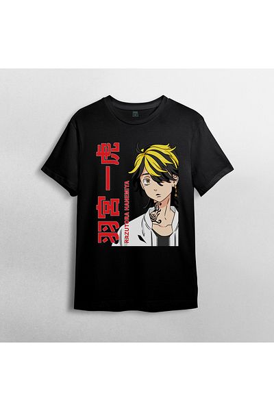 Pixxa Tokyo Revengers Anime Manga Unisex 100% βαμβακερό μπλουζάκι με λαιμόκοψη μοντέλο 14
