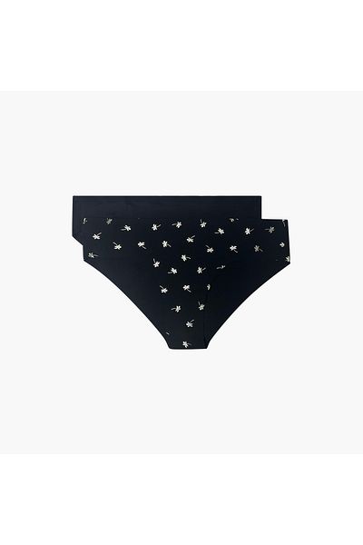 Aadaraya Set of 2 - Aadaraya Printed Bikini Brief with Elasticated Waistband