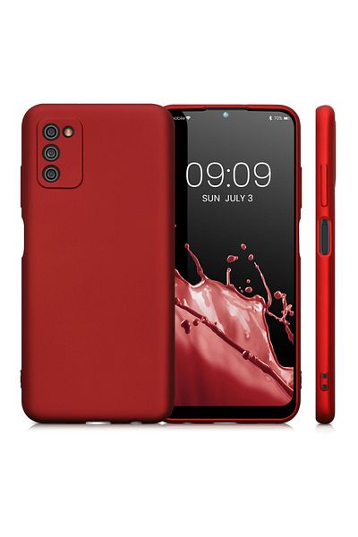 KWmobile Case For Samsung Galaxy A03s, Silicone, Red, 56518.36