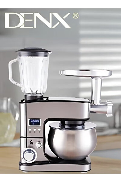 Denx 3-in-1 Electric Stand Mixer, Food Processor, And Meat Grinder With 5L Capacity, 1300 Watts DX2047