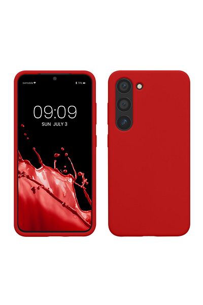 KWmobile Case For Samsung Galaxy S23, Silicone, Red, 60273.208