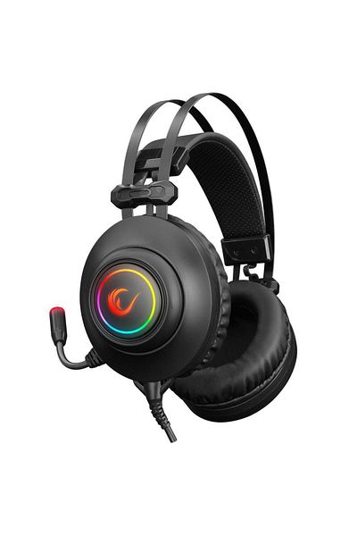 Rampage Căști pentru jocuri Rm-k1 Pulsar Black USB 7.1 Surround RGB