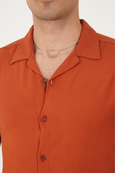 MFZ Giyim Plain Patterned Viscose Shirt-02