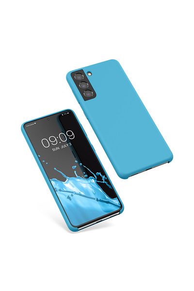 KWmobile Carcasă pentru Samsung Galaxy S21, albastră, silicon, 54056.23