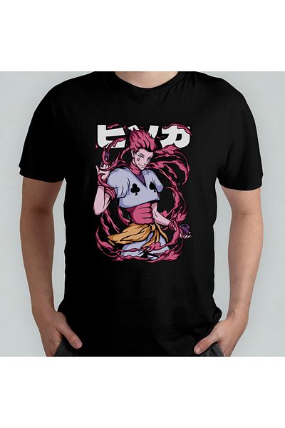 Pixxa Μπλουζάκι Hunter X Hunter Hisoka Unisex 100% βαμβακερό μπλουζάκι με λαιμόκοψη μοντέλο 12