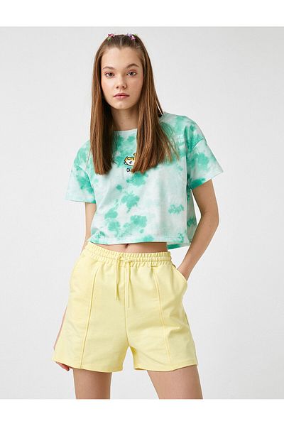 Koton Kurzärmliges Batik-T-Shirt