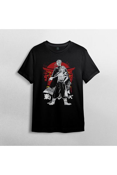 Pixxa Unisex 100% βαμβάκι Tokyo Revengers Anime Manga T-Shirt με λαιμόκοψη μοντέλο 6