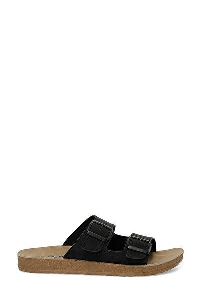 Polaris 408058.M5FX Μαύρες ανδρικές παντόφλες