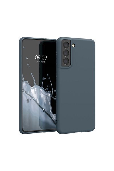 KWmobile Carcasă pentru Samsung Galaxy S21, silicon, albastră, 54055.202