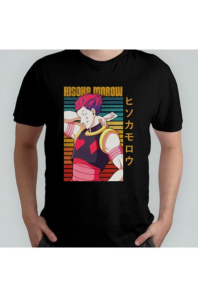 Pixxa Μπλουζάκι Hunter X Hunter Hisoka Unisex 100% βαμβακερό μπλουζάκι με λαιμόκοψη μοντέλο 6