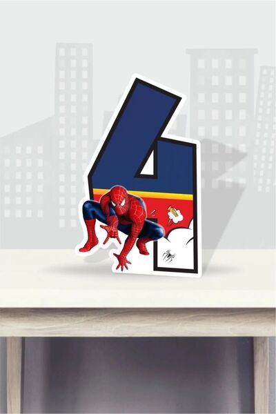 neşeli günlerim Panou cu figurine cu tematică Spiderman - 4 ani (40 cm)