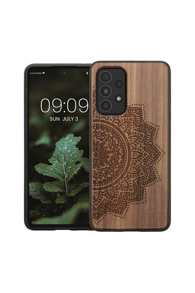 KWmobile Case For Samsung Galaxy A53 5g, Wood, Brown, 58317.12
