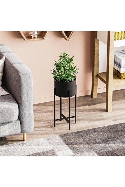KORKMAZLAR EV DEKORASYON Yer Saksılık Çiçeklik Dekoratif Metal Saksılık