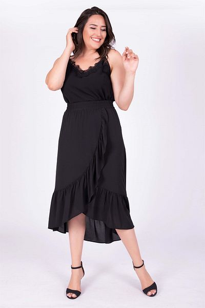MYLİNE Frilly Long Skirt