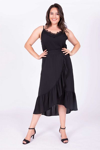 MYLİNE Frilly Long Skirt