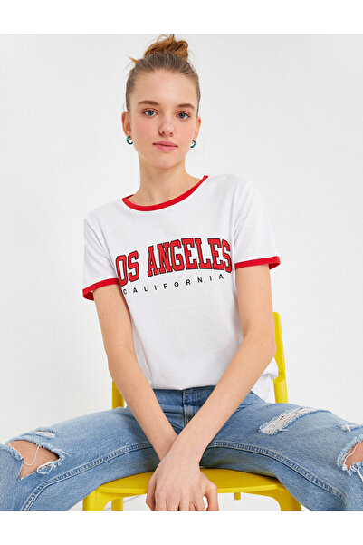 Koton Κοντομάνικο εμπριμέ μπλουζάκι