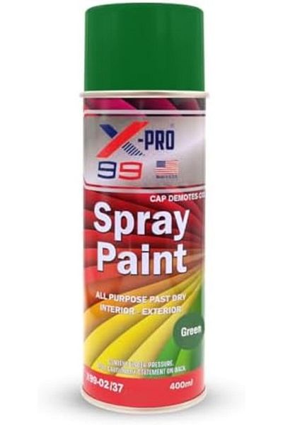 X-PRO 99 All Purpose Spray Paint 450ml Fast Drying Multi-surface Gloss Finish For Interior And Exterior