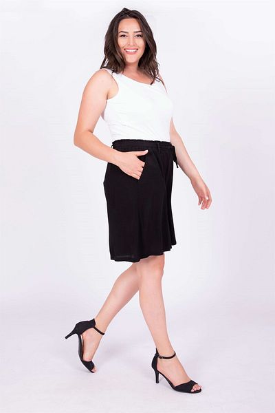 MYLİNE Pantaloni scurți cu centură elastică