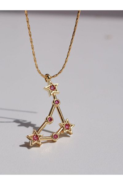 Reorah Collection Star Map - Birth Month Stone Necklace - Capricorn Zodiac Sign