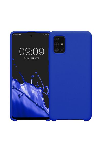 KWmobile Carcasă pentru Samsung Galaxy A51, albastră, silicon, 51197.134
