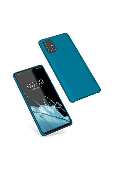 KWmobile Carcasă pentru Samsung Galaxy A71, silicon, albastră, 51209.228