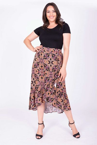 MYLİNE Frilly Long Skirt