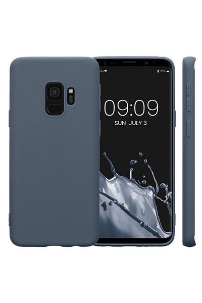 KWmobile Carcasă pentru Samsung Galaxy S9, silicon, albastră, 44089.202