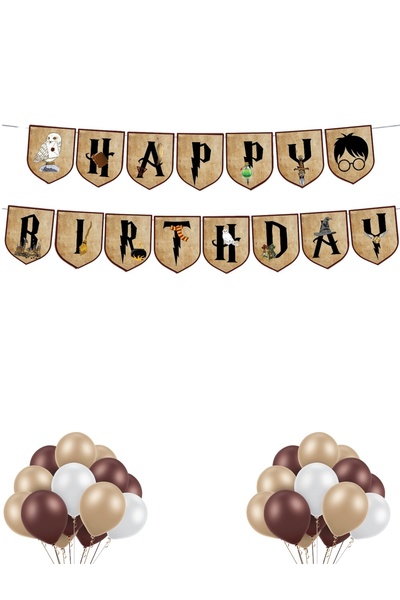 Big Party Harry Potter Happy Birthday BANNER
