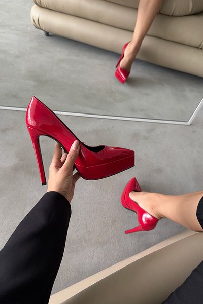 AYAKKABI PRENSİ Coax Red Patent Leather