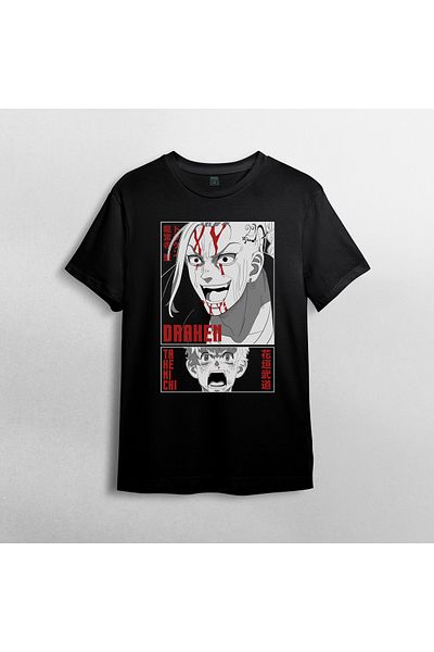 Pixxa Tokyo Revengers Anime Manga Unisex 100% βαμβακερό μπλουζάκι με λαιμόκοψη μοντέλο 17