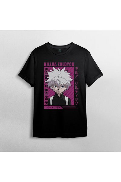 Pixxa Μπλουζάκι Kilua Hunter X Hunter Unisex 100% βαμβακερό με λαιμόκοψη μοντέλο 2