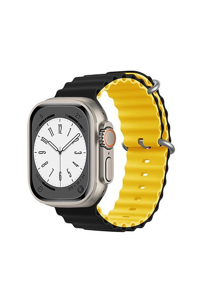 Generic Ocean Strap Compatible with Apple Watch Ultra 2 Strap 44/45/46/49 mm Soft Silicone Strap