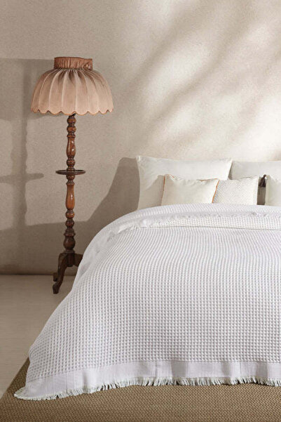 Elart Ruffle Pike Διπλό (220x240 cm) Λευκό