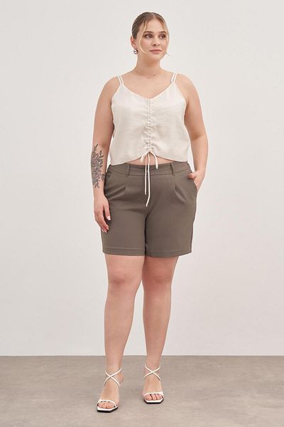 MYLİNE Pleated Pocket Shorts