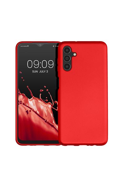 KWmobile Case For Samsung Galaxy A04s, Silicone, Red, 60135.36