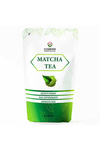 LUQMAN شاي ماتشا نقي عالي الجودة 100 جرام، مسحوق شاي أخضر