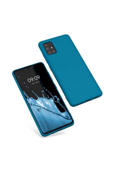 KWmobile Carcasă pentru Samsung Galaxy A51, silicon, albastră, 51196.224